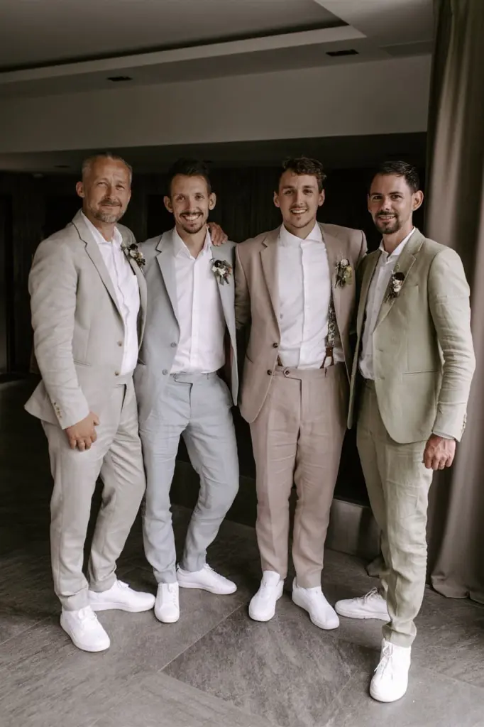 Leinenanzüge für Hochzeit