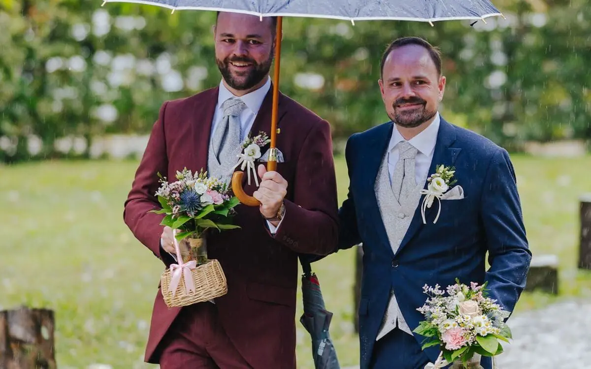 Cut-Anzug auf Hochzeiten