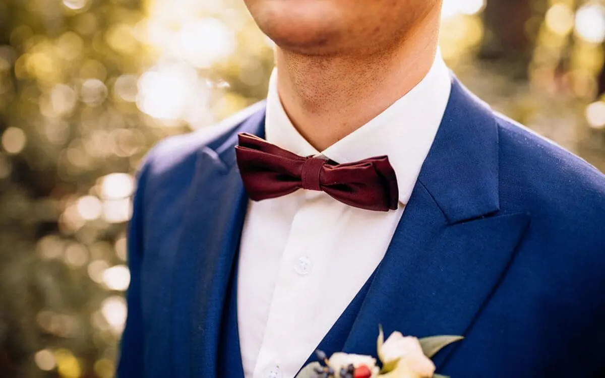 Fliege binden in unterschiedlichen Formen