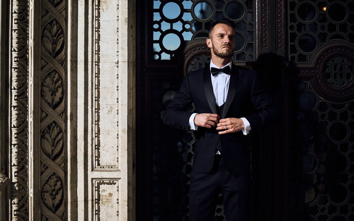 Black-Tie-Anlass für einen Anzug